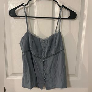 SOLD - Wild Fable Blue Flowy Tank Top